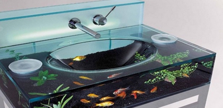 有趣的軟裝設計,創意洗手盆